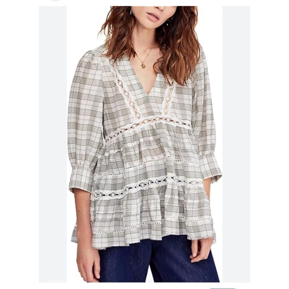 Free People Time Out Tunic size Medium NWOT boho cottagecore